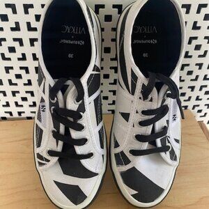 Superga x Vitkac two tone lace up sneakers